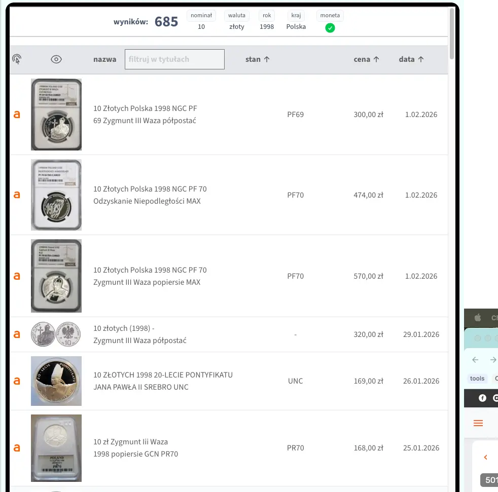 Wtyczka Bidsy - Szczegółowe informacje o monecie